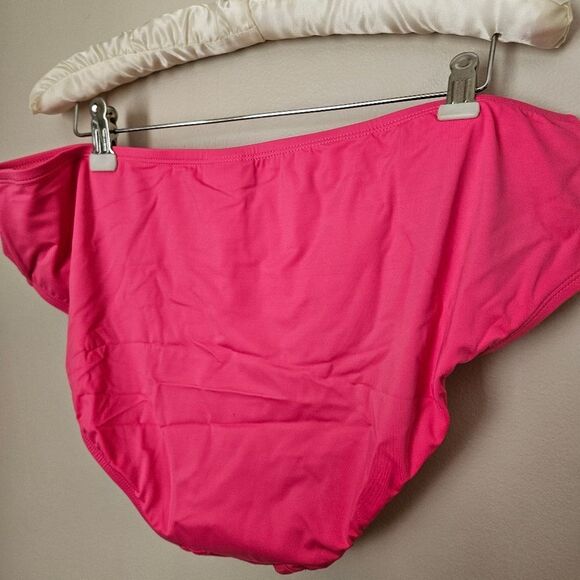 Andie Swim The Bikini Bottom Rou Pink Casual Vacation Beach Pool Style # AB370 - Picture 6 of 11